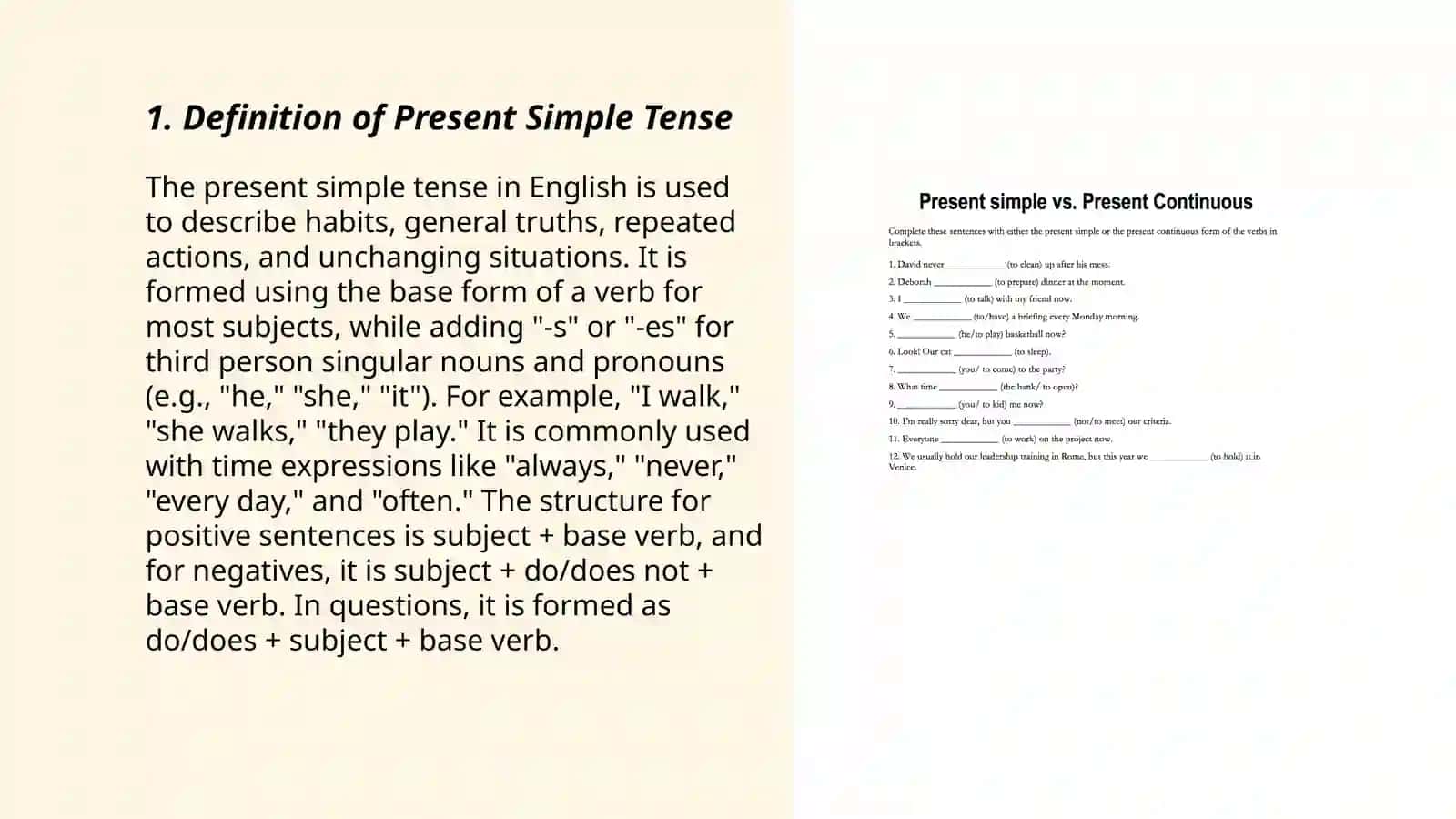 present simple tense and its use 3
