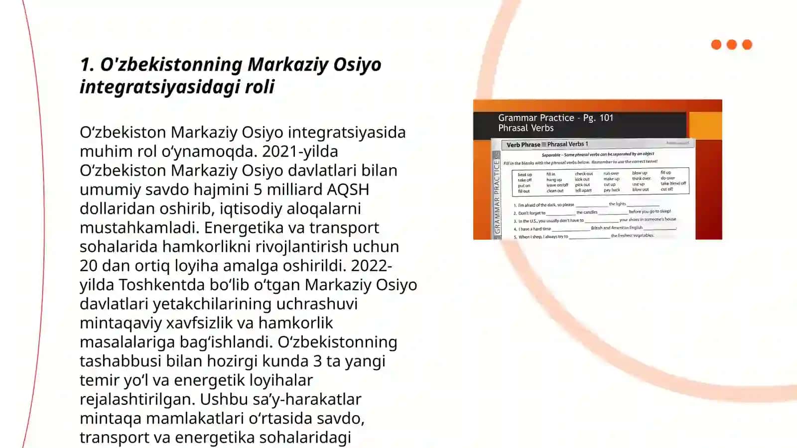 O'zbekistonning Markaziy Osiyo integratsiyasidagi roli 3