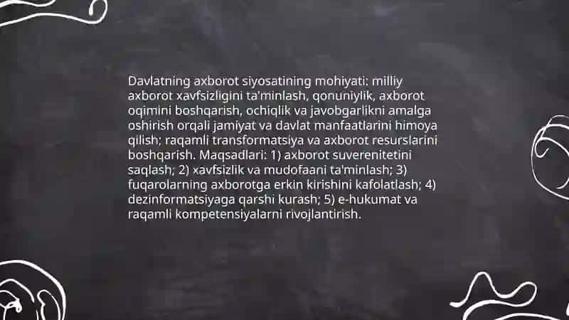 Davlatning axborot siyosati 3