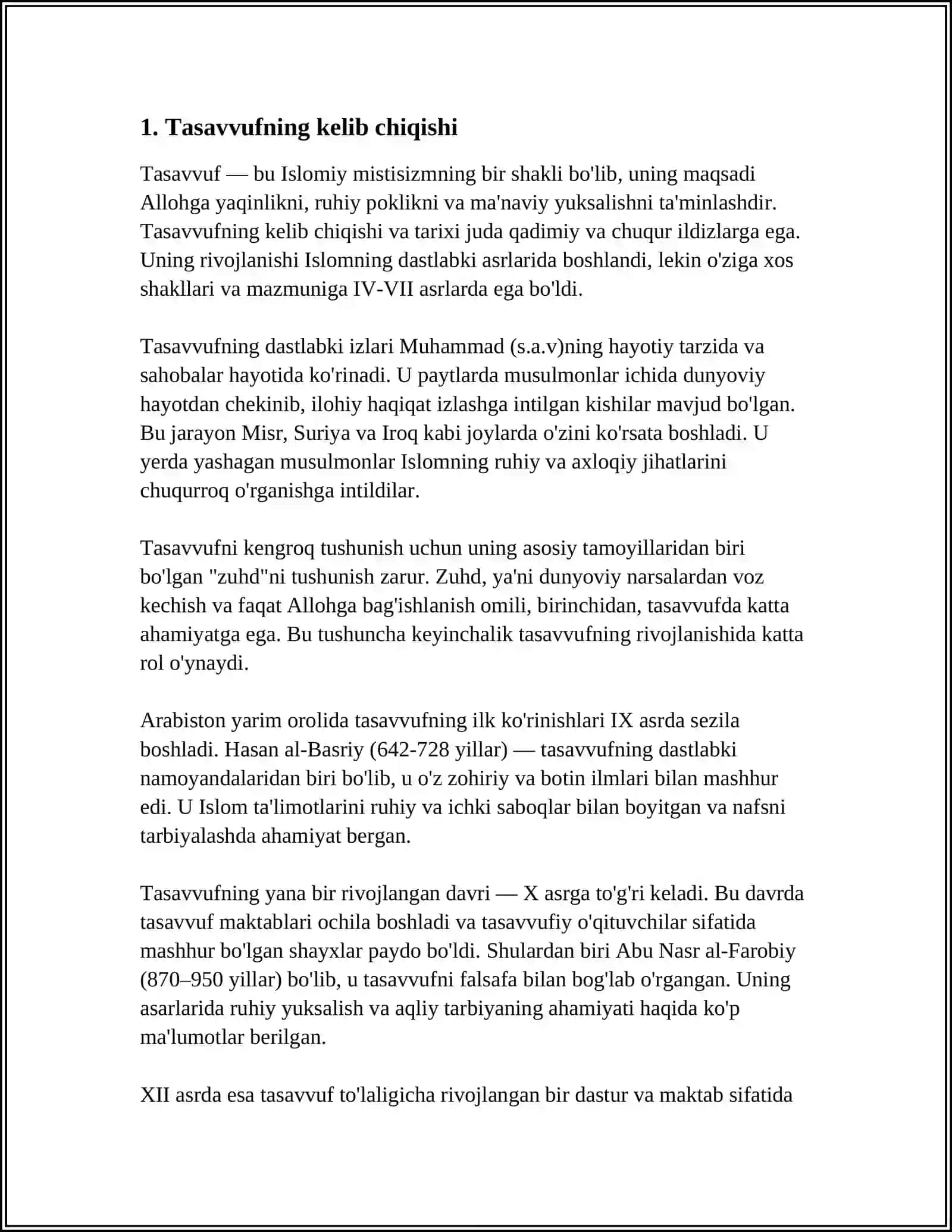 TASAVVUF TARIXI VA MANBALARI 3