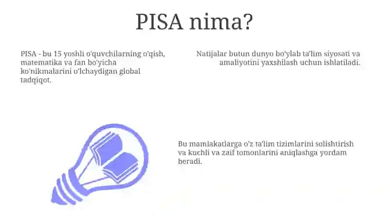 PISA xalqaro baholash dasturi 3