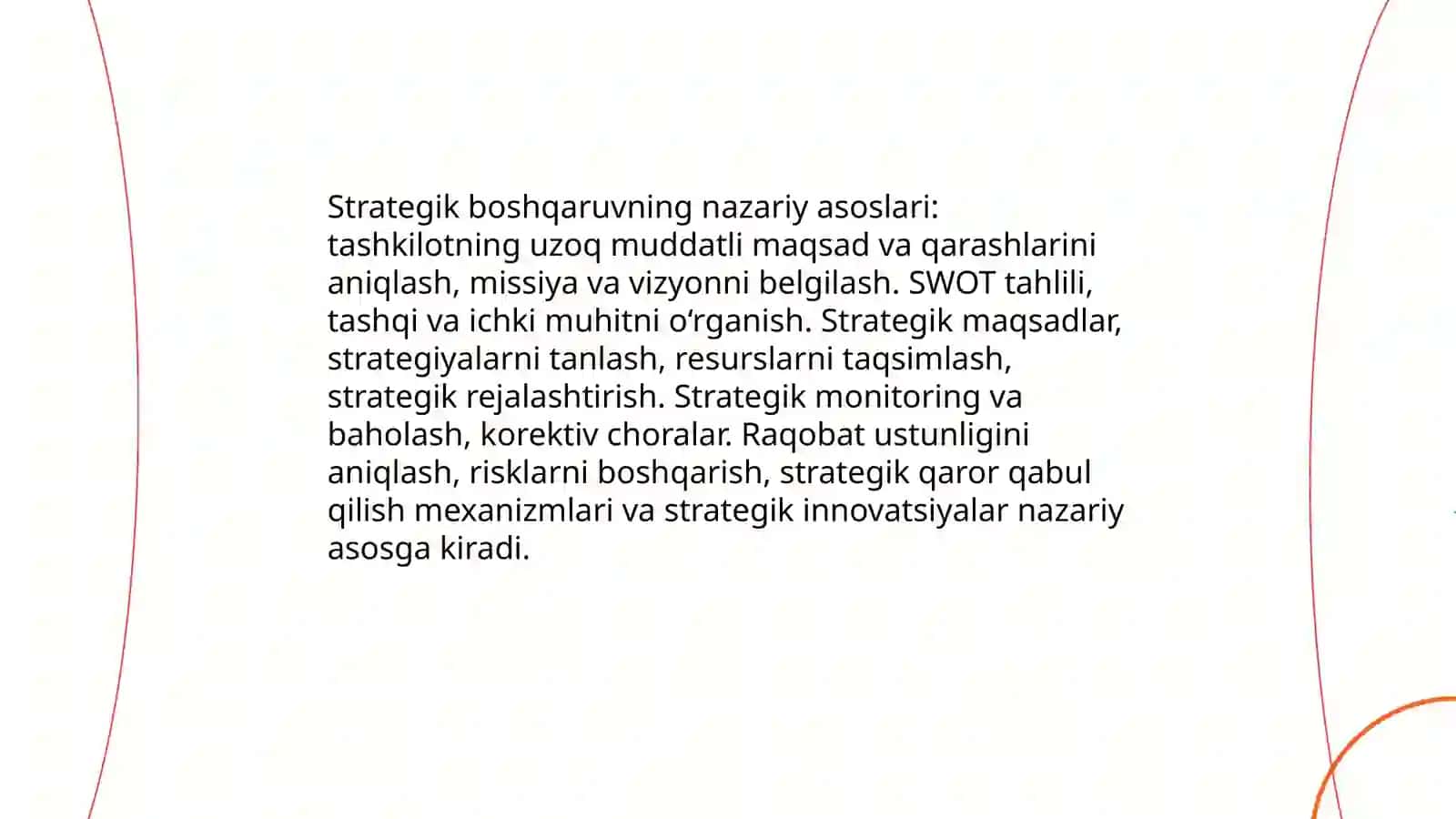 Strategik boshqaruv 3