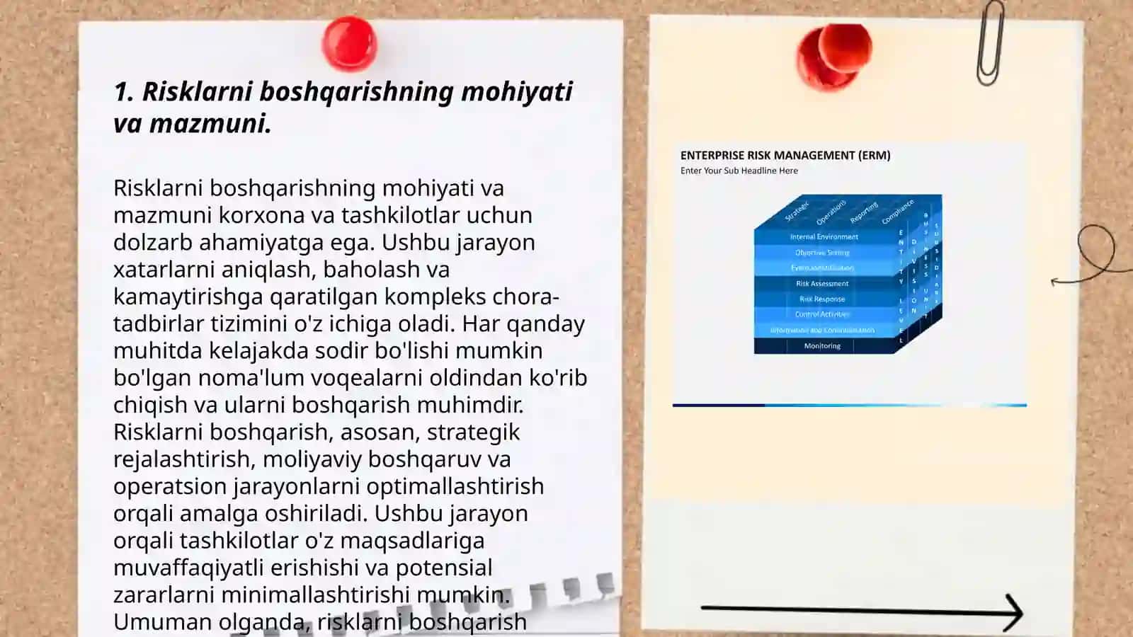 Risklarni boshqarish va uning korxona faoliyati samaradorligini oshirishdagi òrni 3