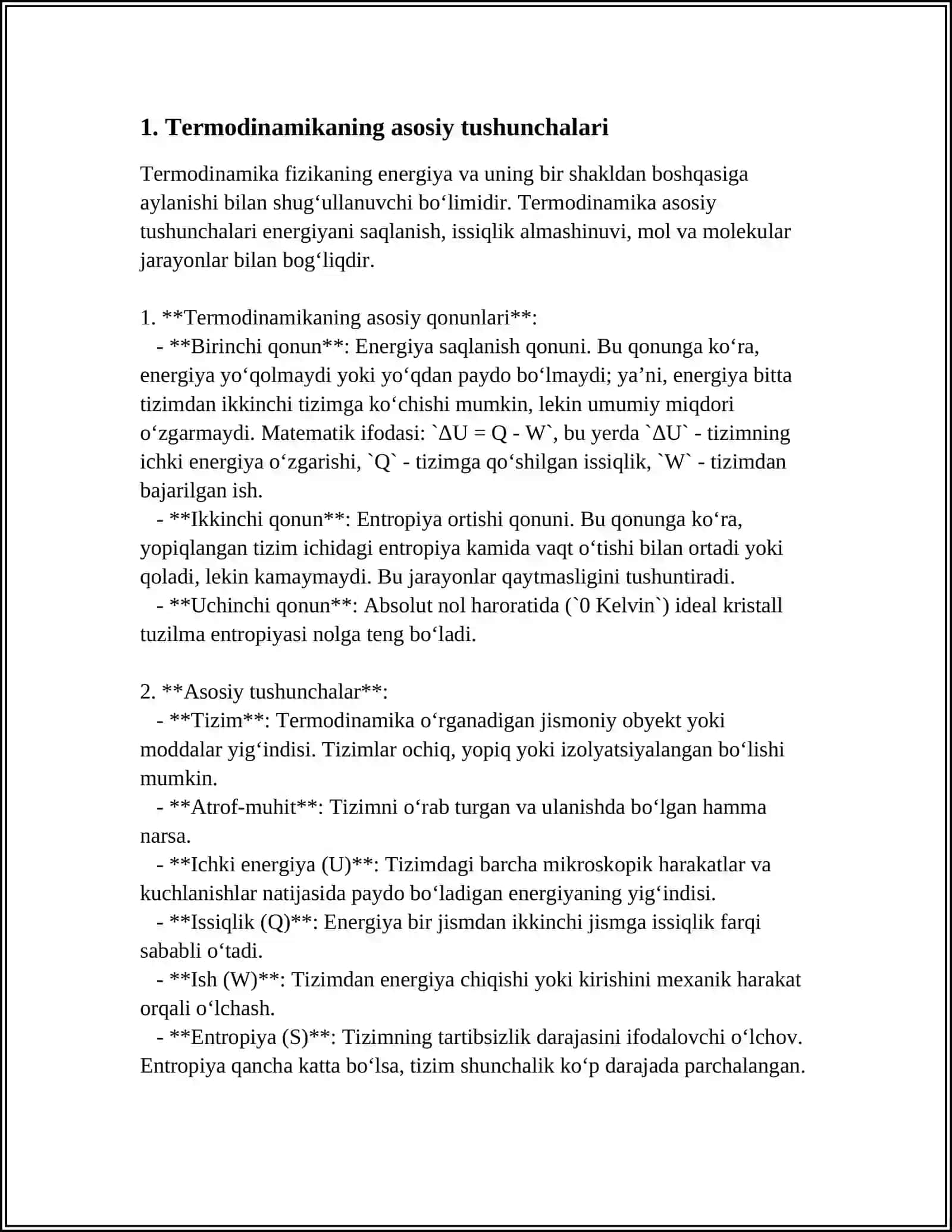TERMODINAMIKANING IKKINCHI QONUNI 3