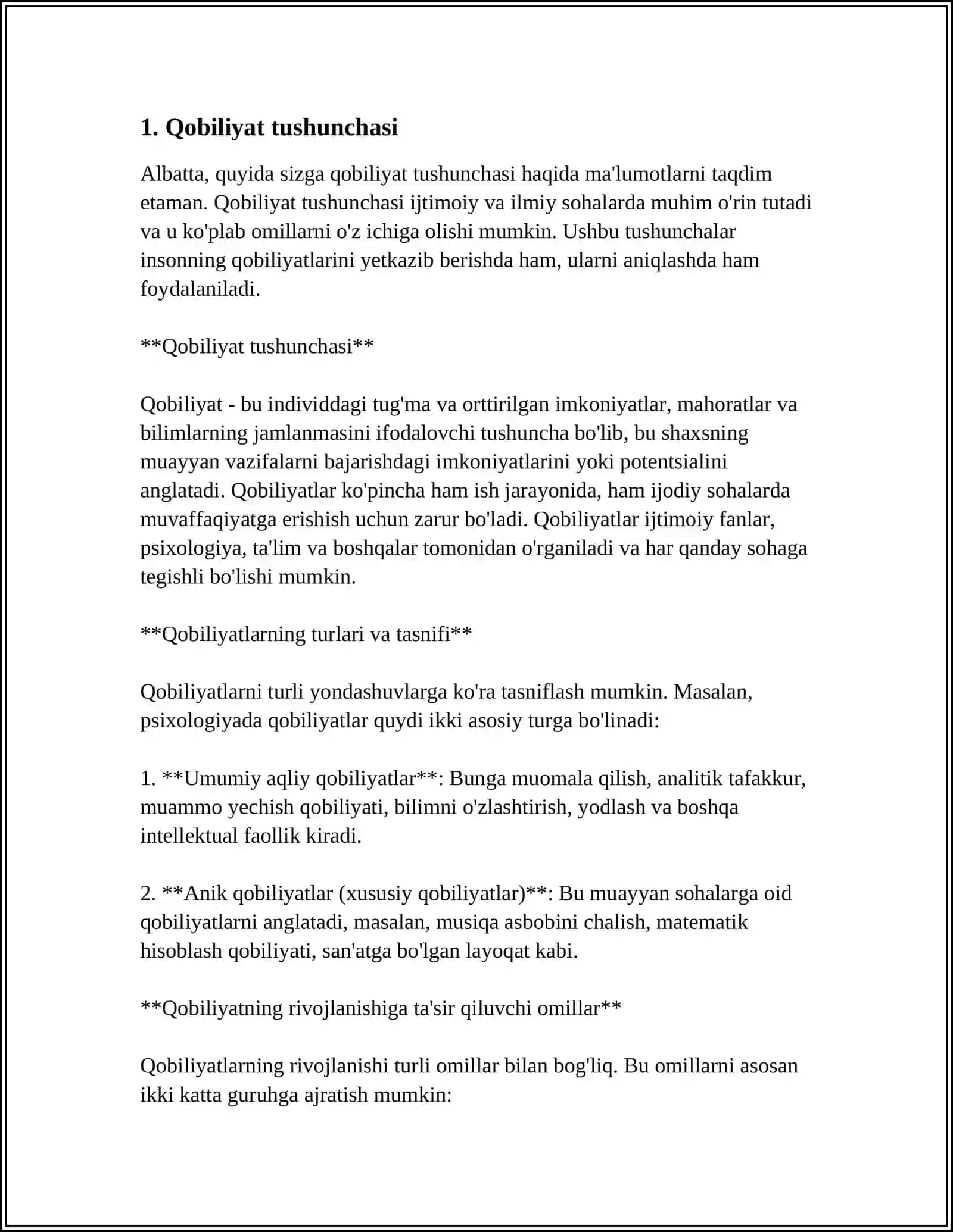 QOBILIYAT HAQIDA TUSHUNCHA 3