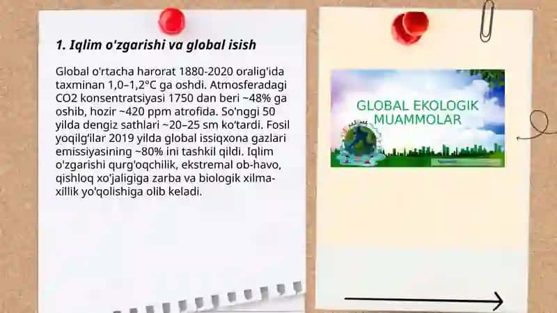 Global ekologik muammolar 3