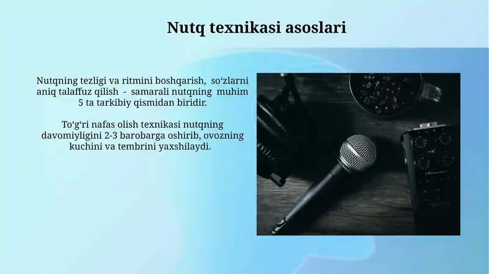 Nutq Texnikasi va Madaniyati 3