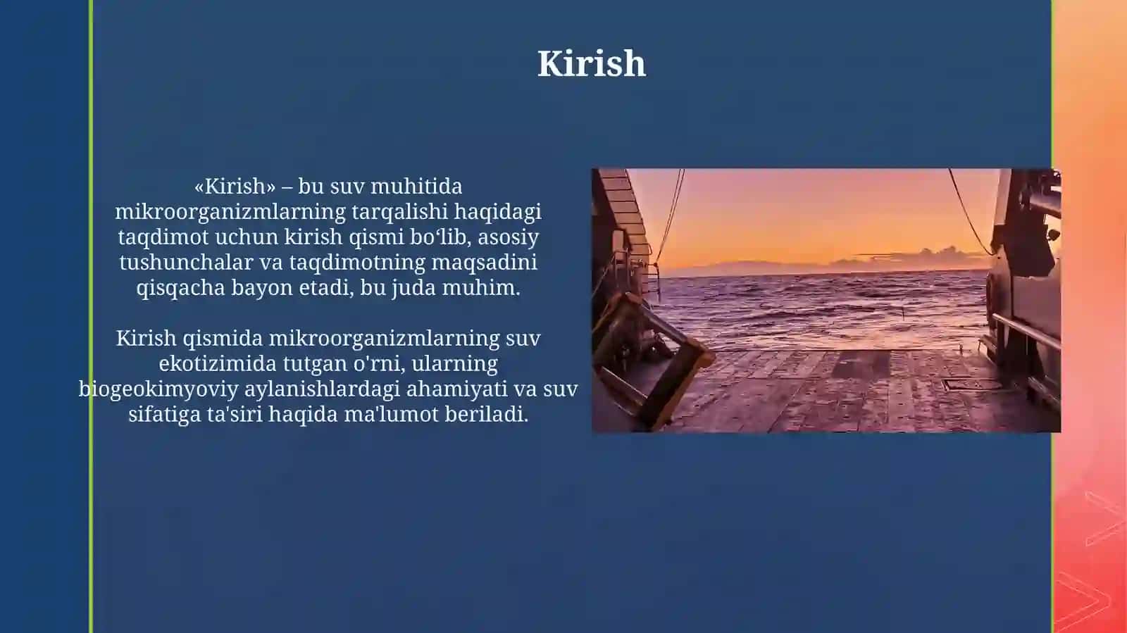 Suv muhitida mikroorganizmlarning tarqalishi 3