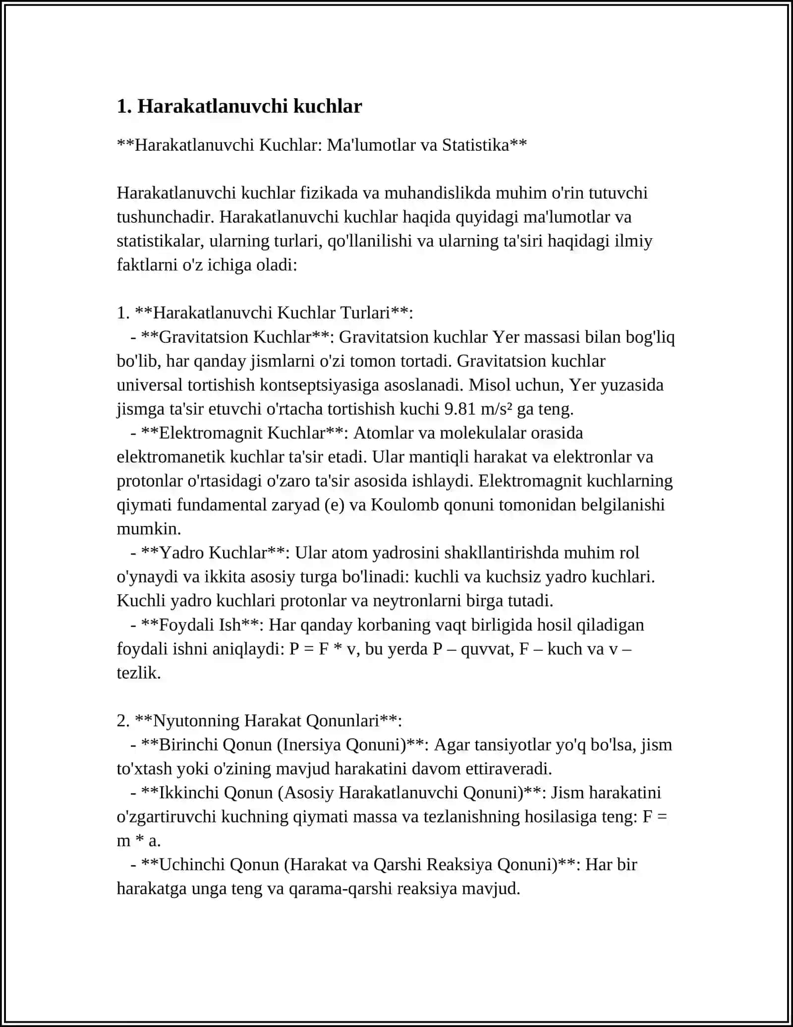 AVTOMOBILGA TA’SIR ETUVCHI KUCHLAR 3