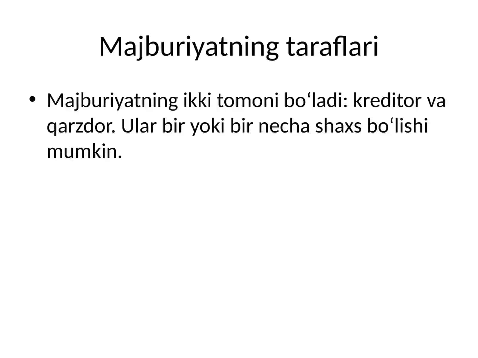 Majburiyat tushunchasi 3