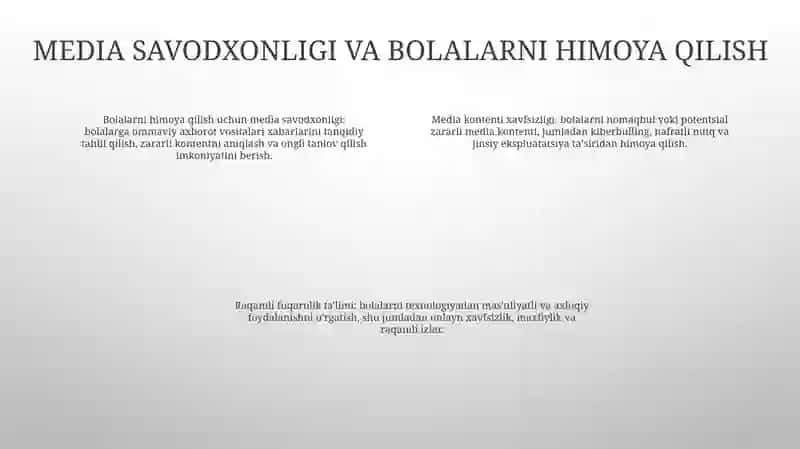 Media Muhitda Bola Huquqlari 3