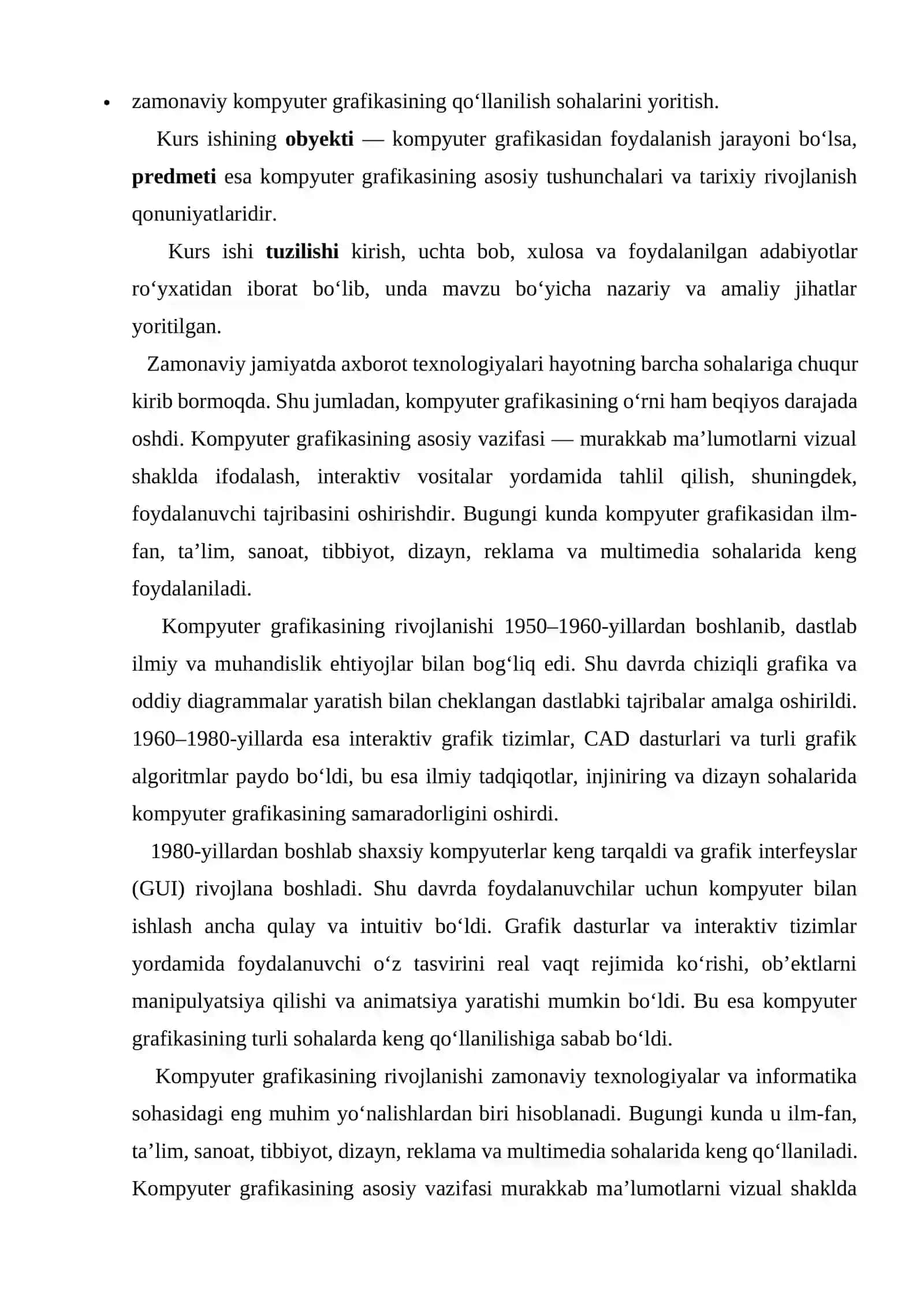 Kompyuter grafikasining nazariy asoslari 3