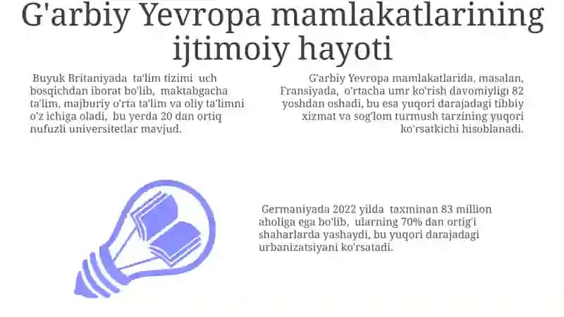 Garbiy Yevropa Mamlakatlari: Umumiy Nuqtai 3