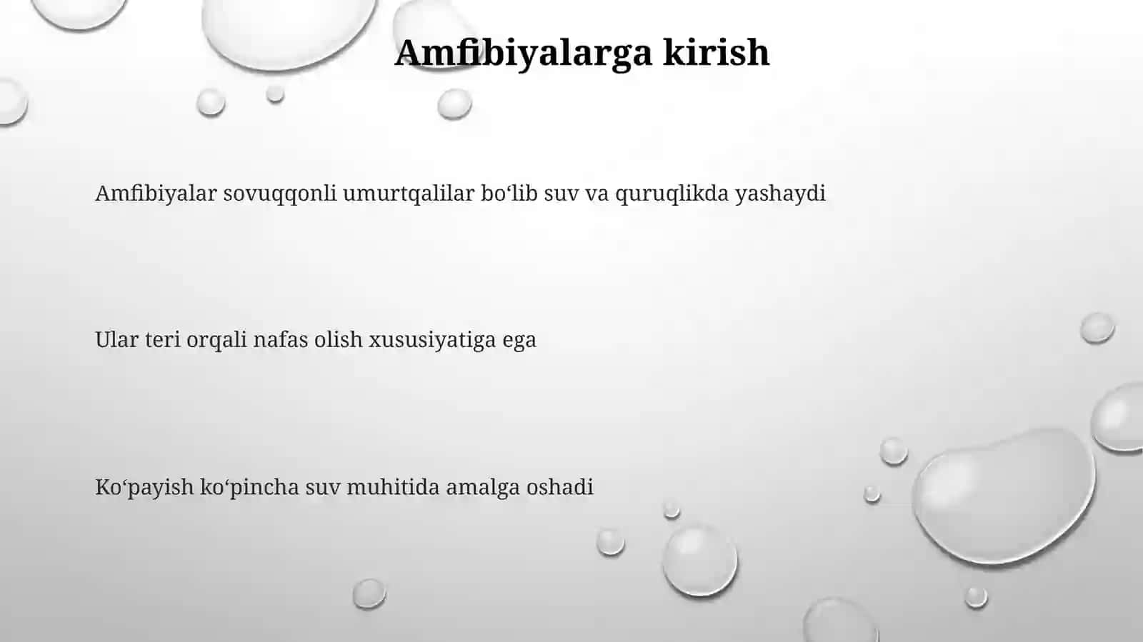 Amfibiyalarning asosiy ekologik guruhlari 3