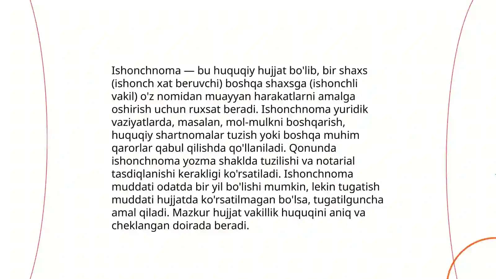 Ishonchnomaning yozilish tartibi 3