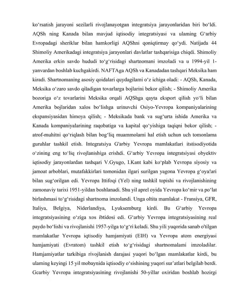 Jahon xo`jaligida rivojlangan davlatlarning tutgan o`rni 3