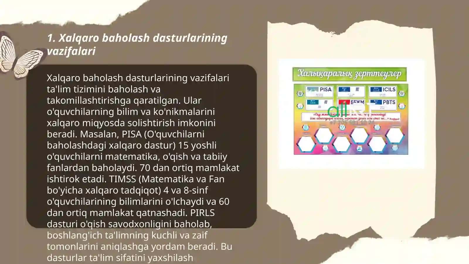 Xalqaro Baholash Dasturlari 3