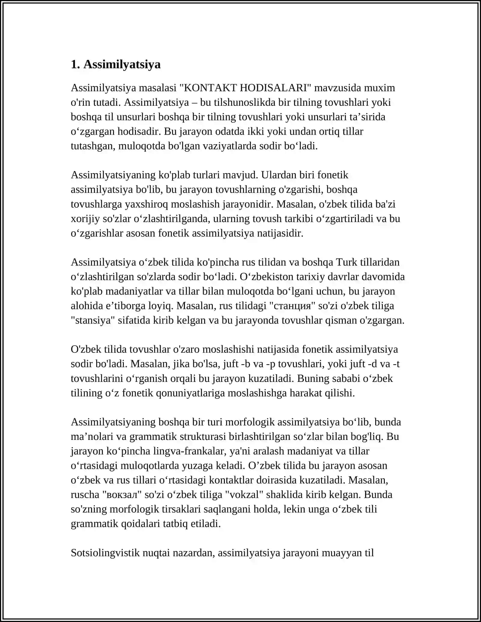 KONTAKT HODISALARI 3