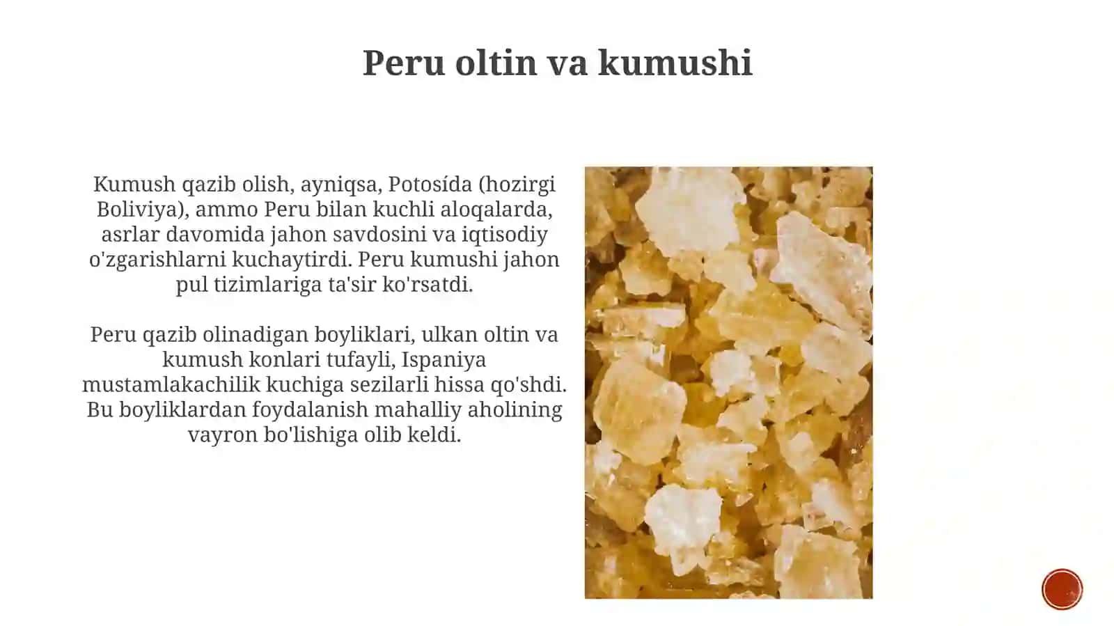 Janubiy Amerika materigifoydaliqazilmalari 3