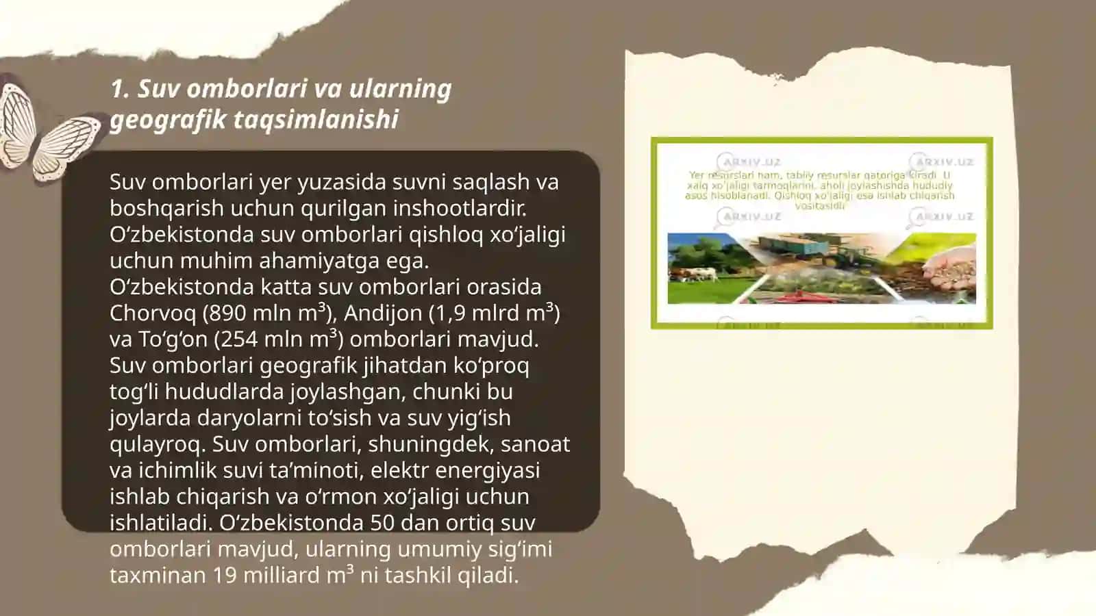 Suv omborlar va geografik muhit 3