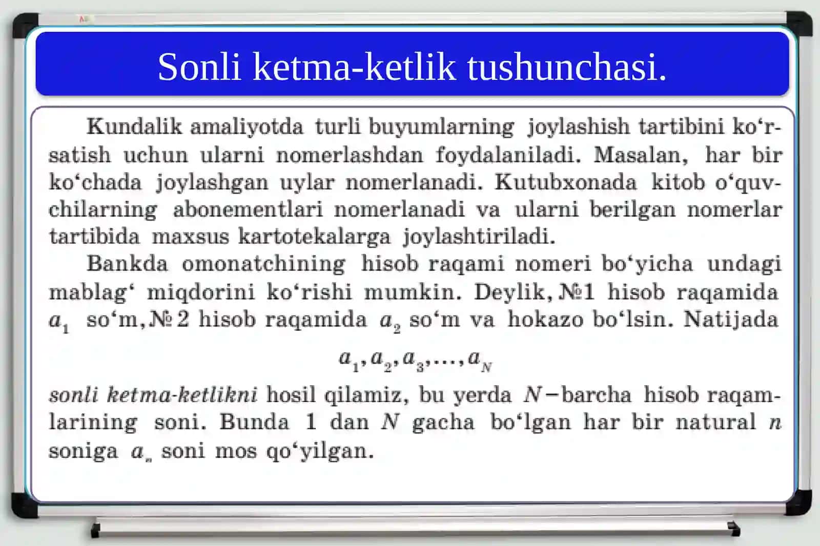 Sonli ketma-ketliklar 3