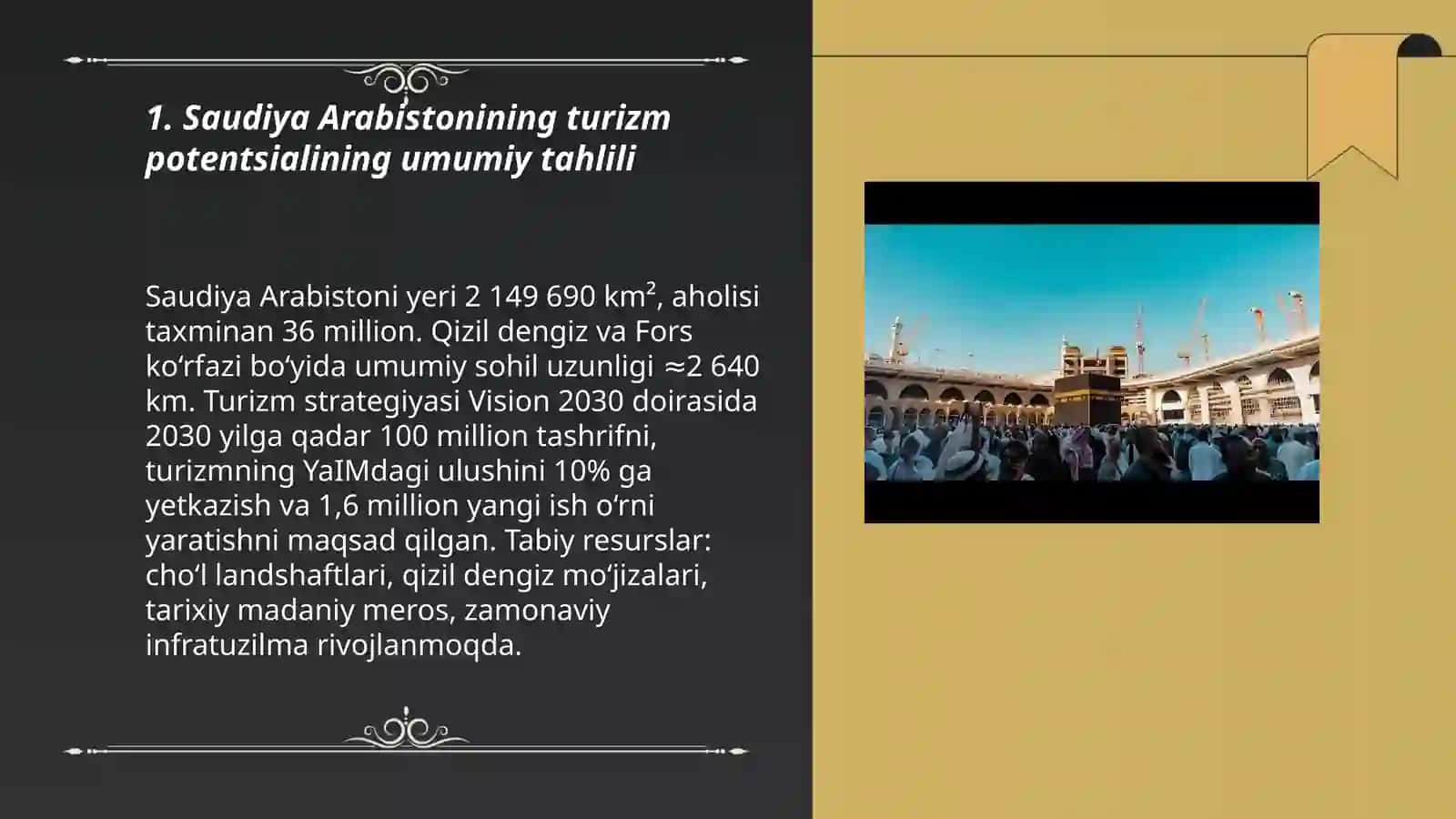 Saudiya Arabistonining turizm potentsiali 3