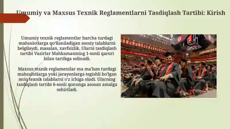 Umumiy va Maxsus Texnik Reglamentlarni Tasdiqlash Tartibi 3