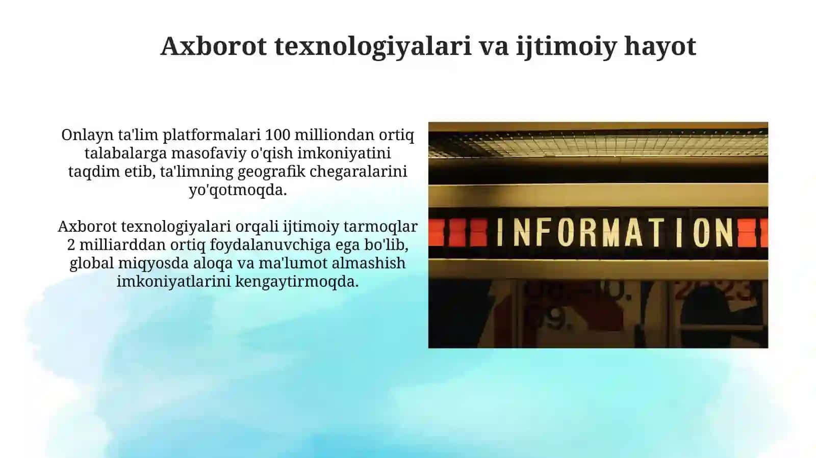 Axborot texnologiyalari va ijtimoiy hayot 3