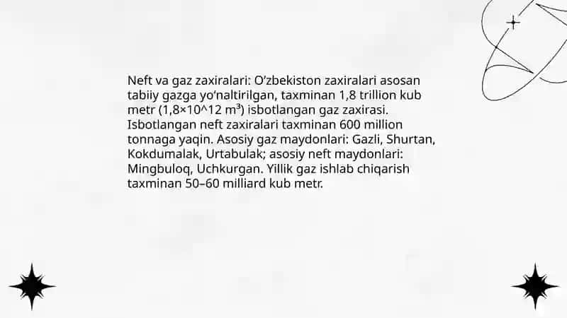 Oʻzbekistoning foydali qazilmalari 3