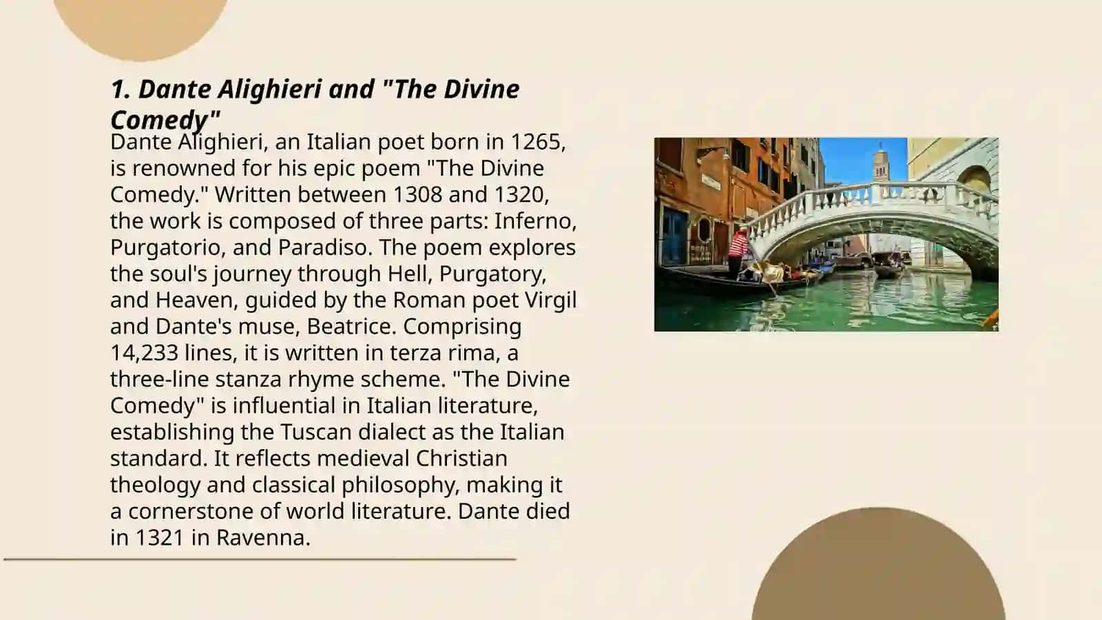 Dante Alighieri and "The Divine Comedy" 3