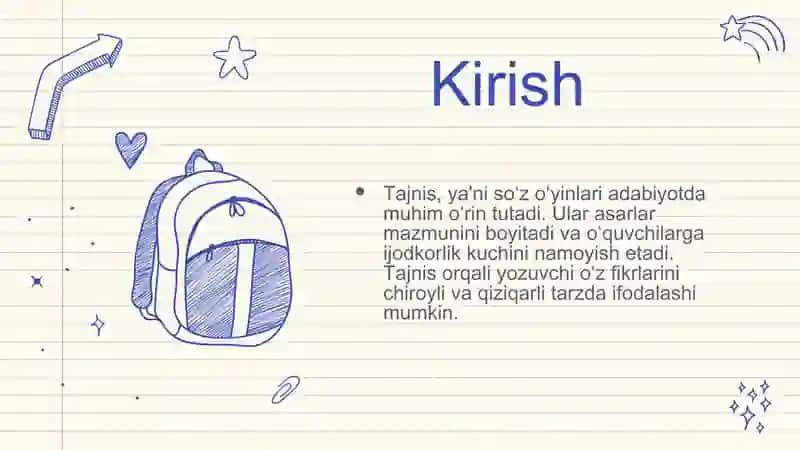 Tajnis (so‘z o‘yinlari)ning adabiyotdagi o’rni 3