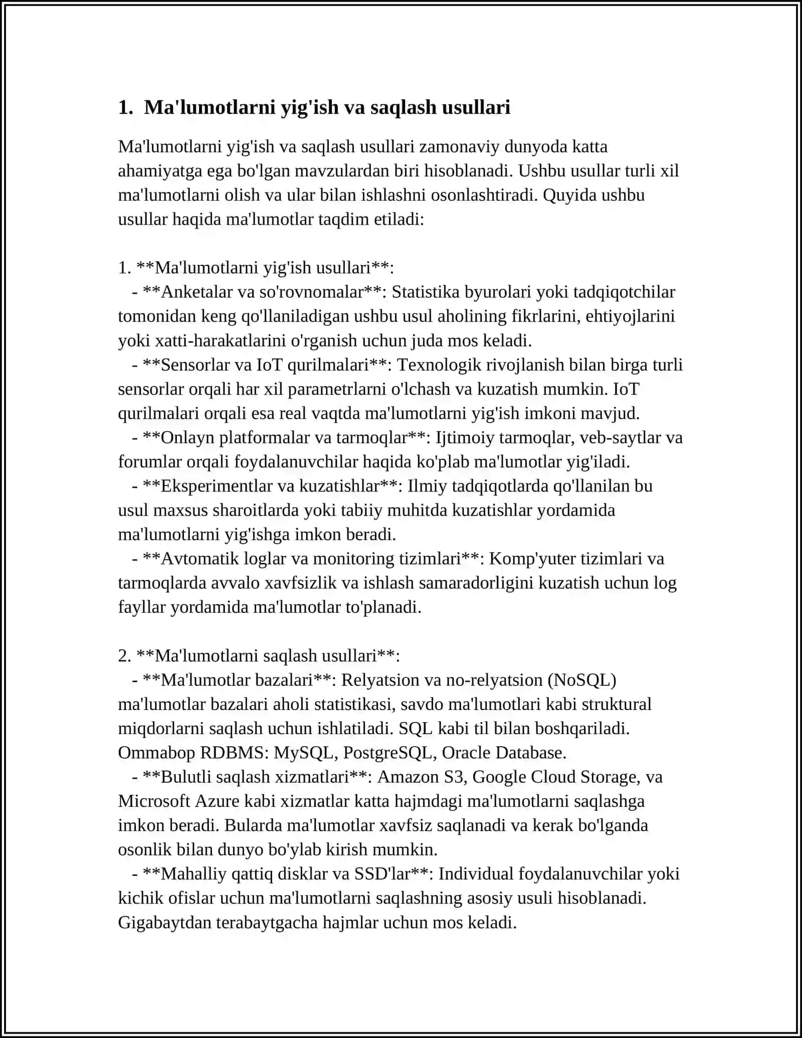MATNI MA'LUMOTLARNI QAYTA ISHLASH DASTURLARINING IMKONIYATLARI 3