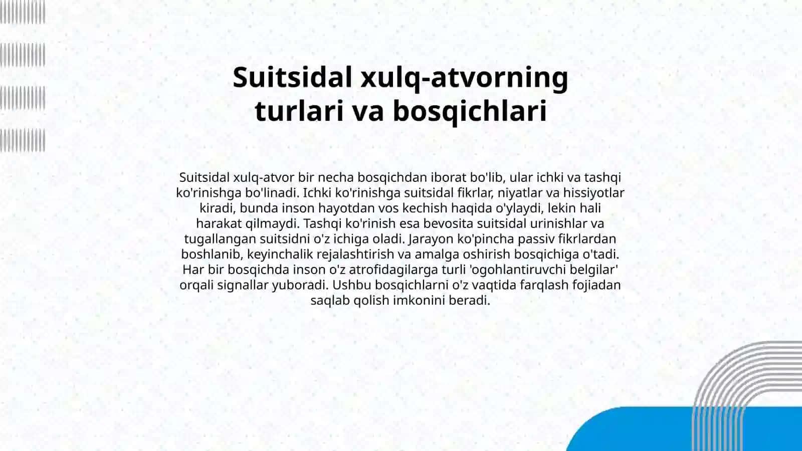 Suitsidologiya: Nazariya, diagnostika va profilaktika 3