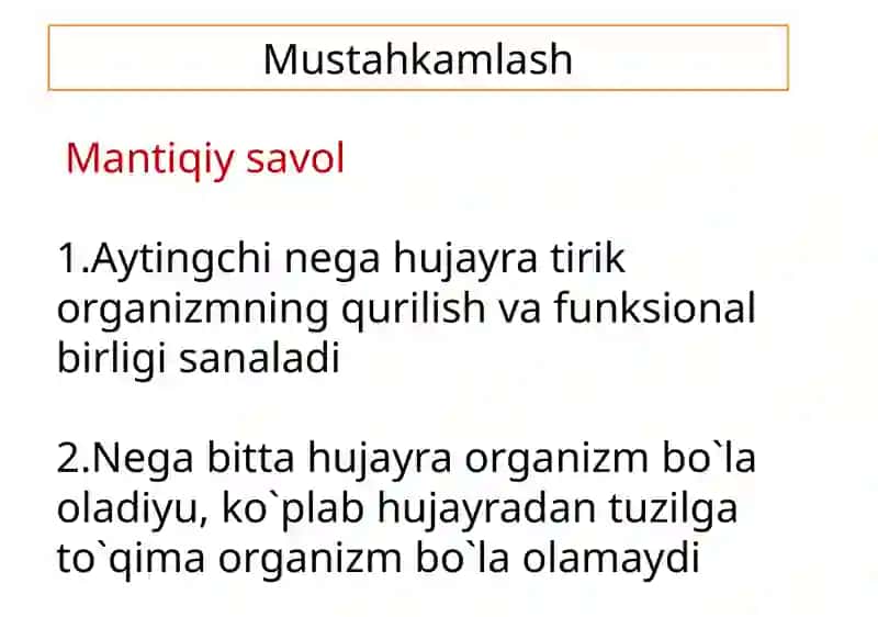 To`qimalar, organlar organizm 3