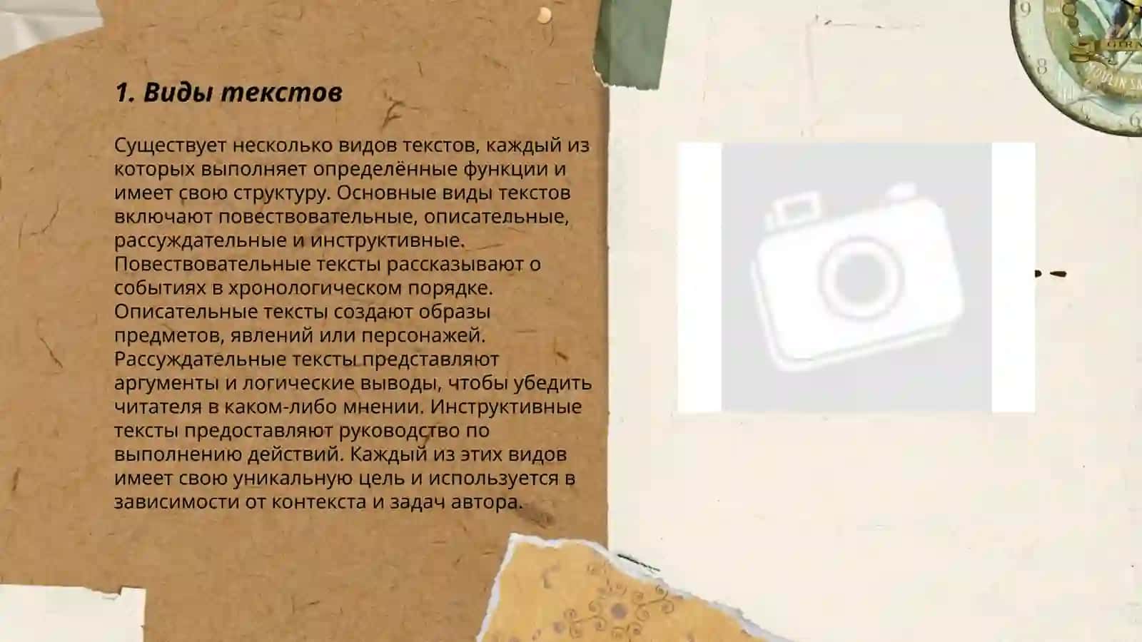Виды текстов 3