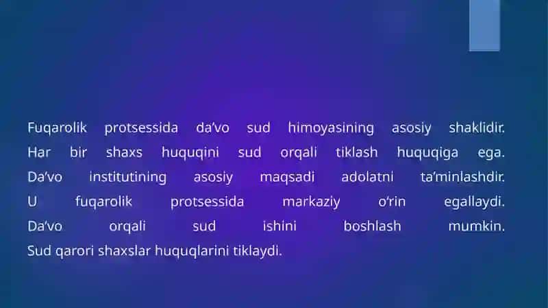 Fuqarolik protsessida daʼvo 3