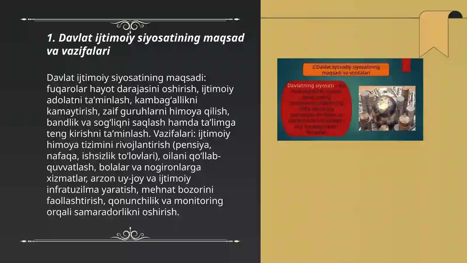 Davlatning ijtimoiy siyosati 3