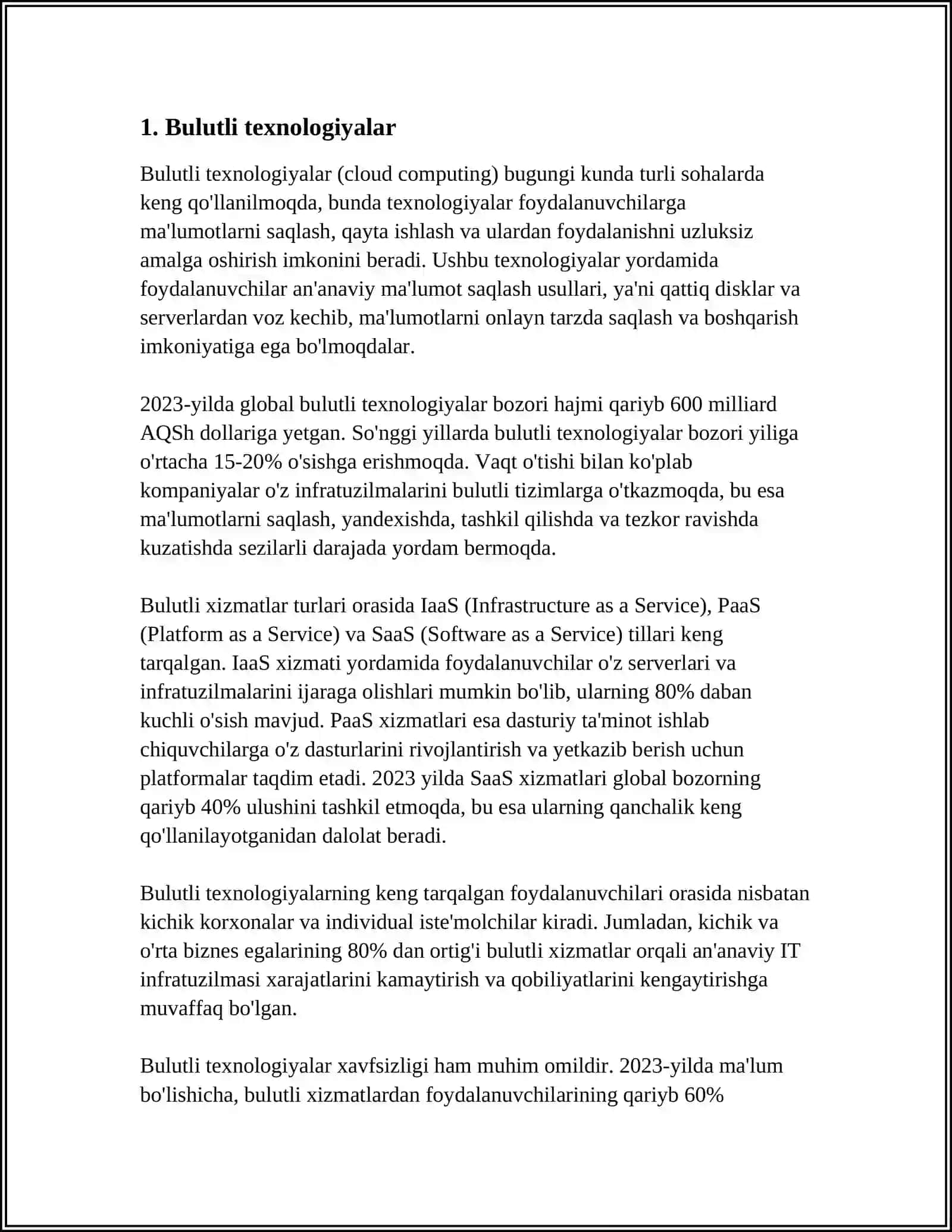 INTERNET TEXNOLOGIYA TURLARI 3