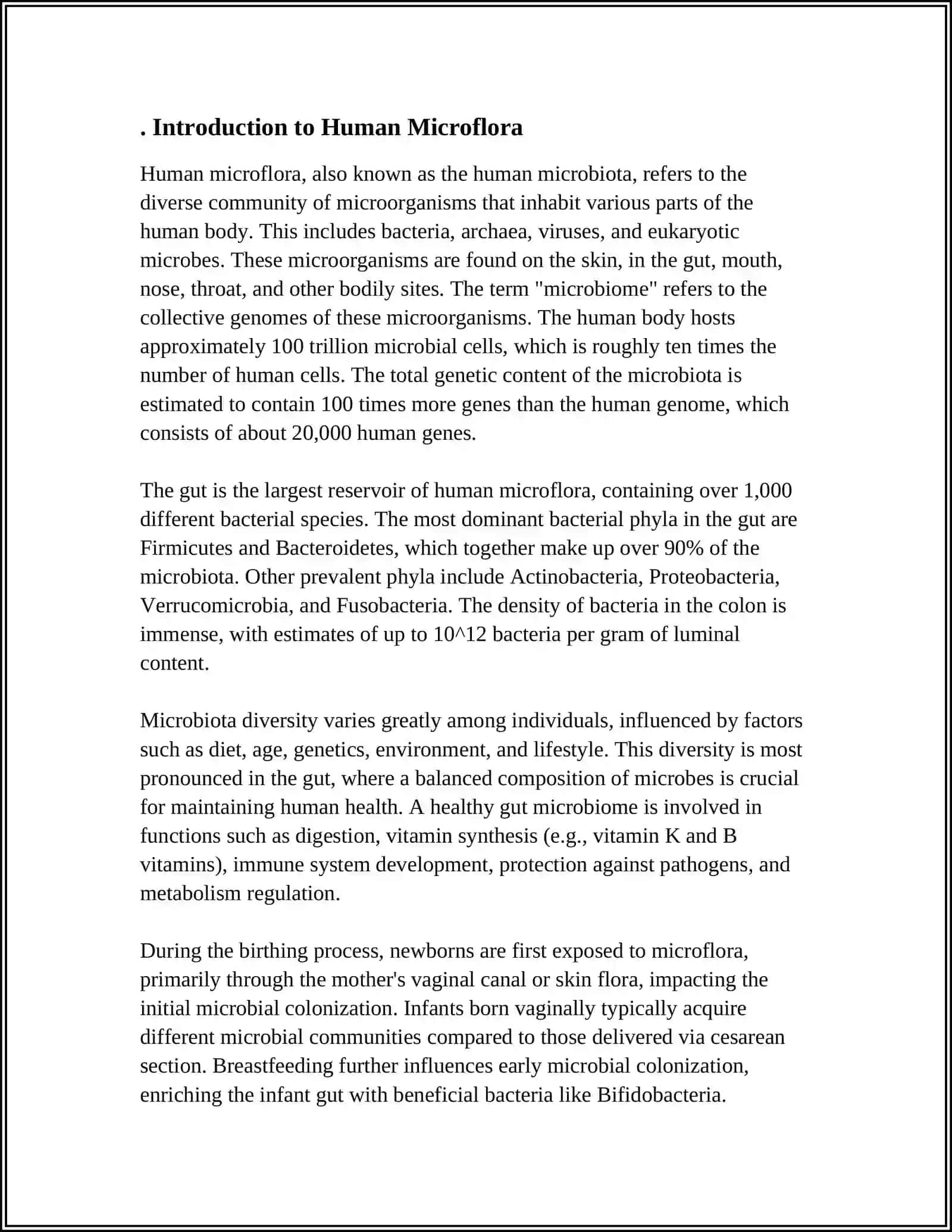 HUMAN NORMAL MICROFLORA, EXAMINATION METHODS 3
