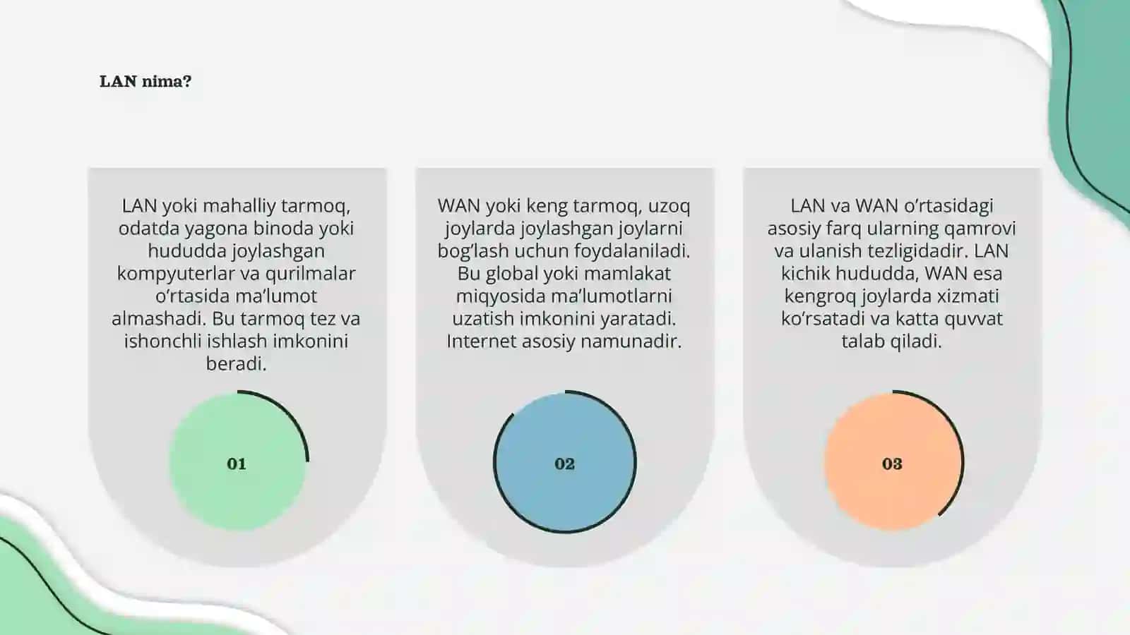LAN (Local Area Network) va WAN (Wide Area Network) tushunchalari 3
