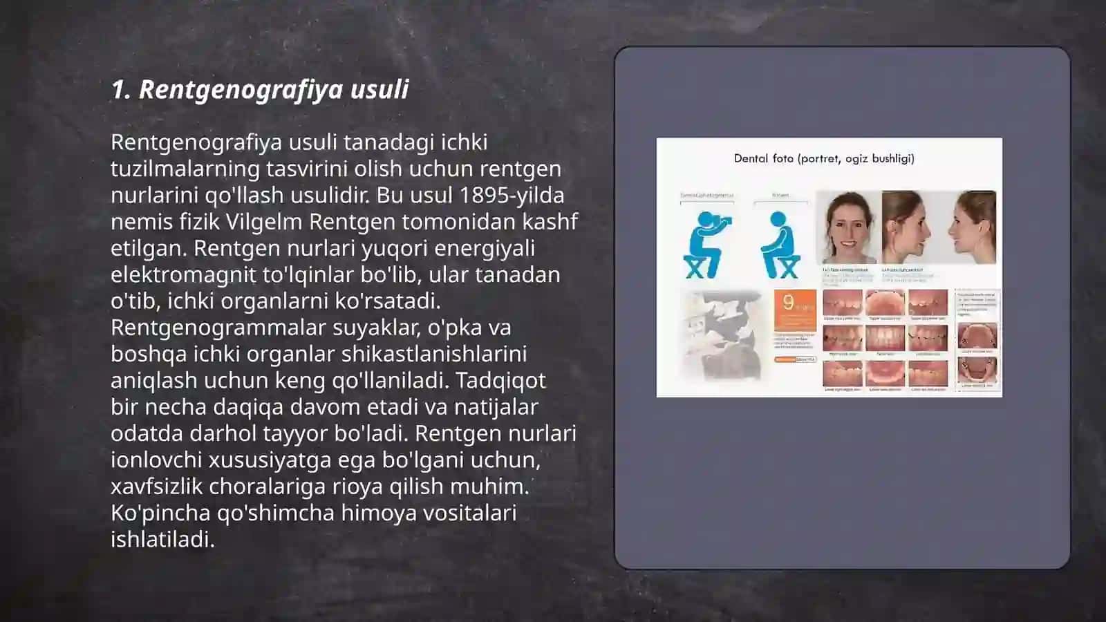 Ortopedik stomatologiya klinikasida qoshimcha tekshirish usullari 3
