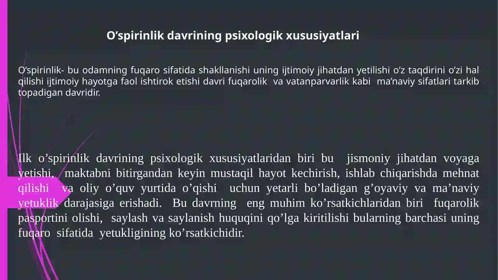 O’spirinlikdavrining psixologik xususiyatlari 3