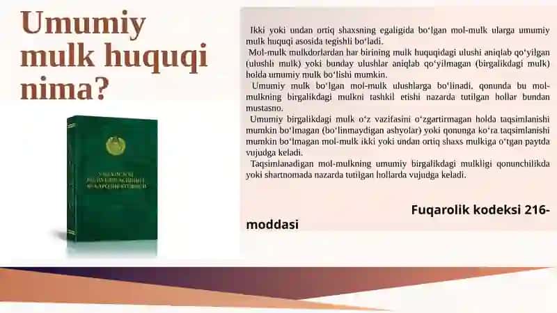 Umumiy Mulk Huquqi 3