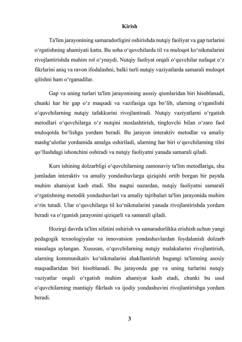 Oʻzbek adabiyotini oʻqitish metodikasi 3