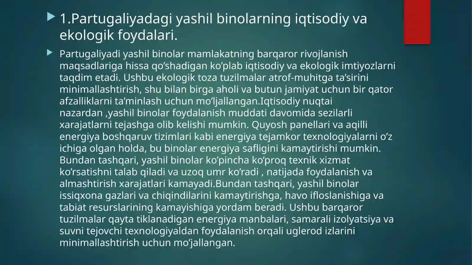 PARTUGALIYANING YASHIL IQTISODIYOTI 3
