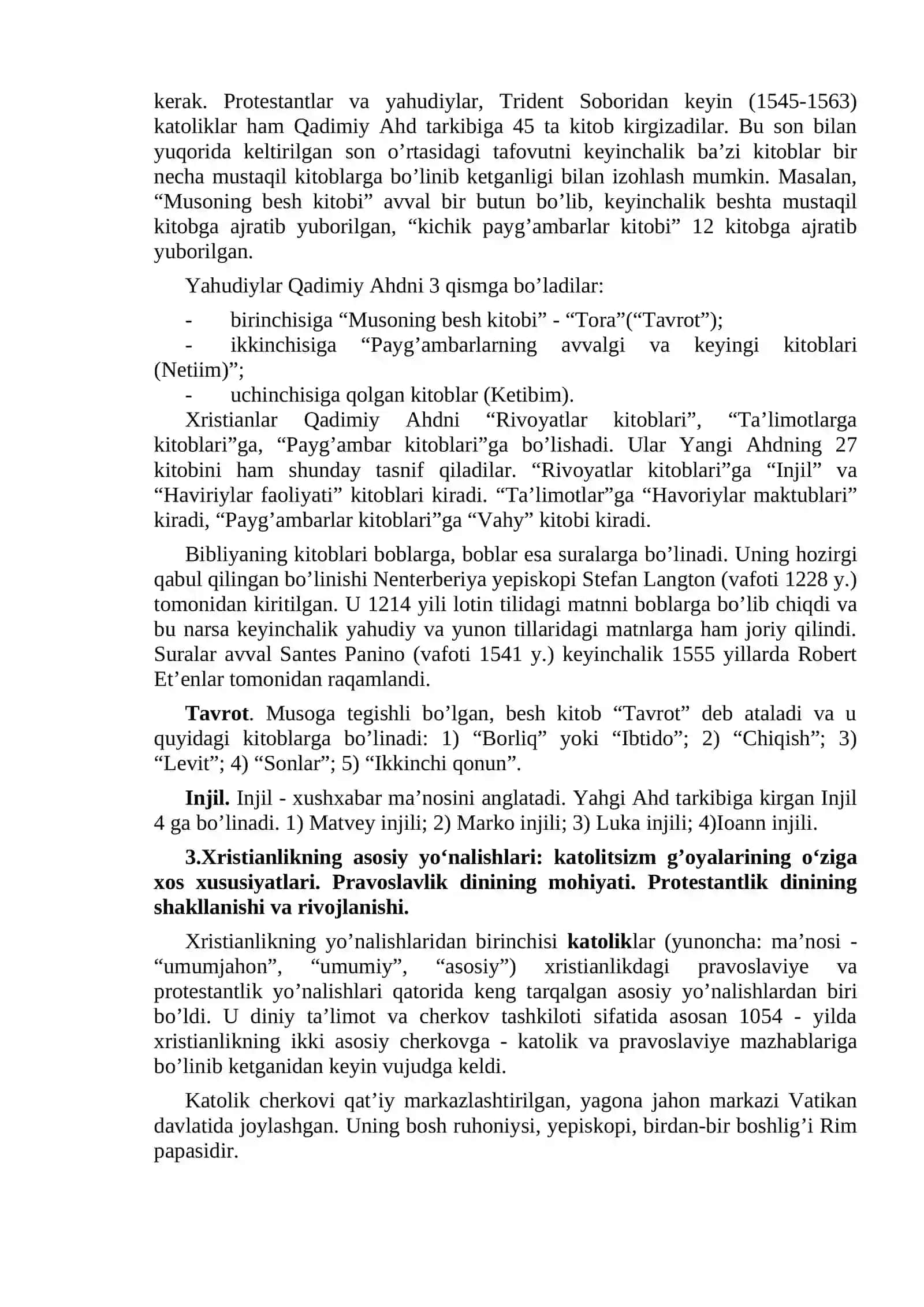 Xristian dini tarixi va asosiy g‘oyalari 3