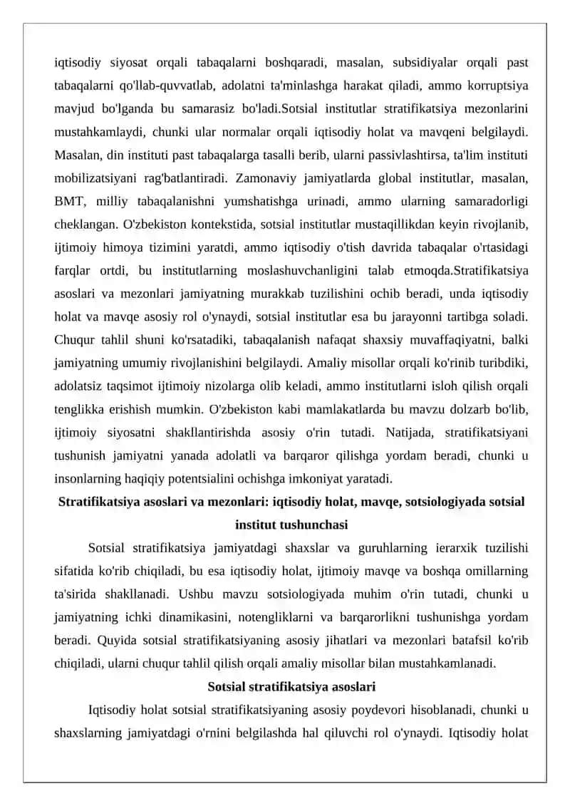 Stratifikatsiya asoslari va mezonlari 3