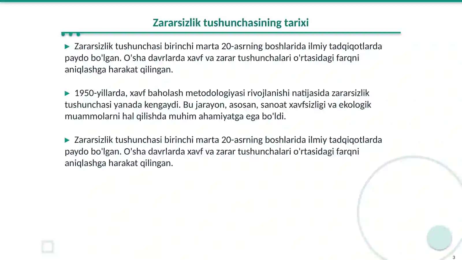 Zararsizlik nuqtasini aniqlash 3