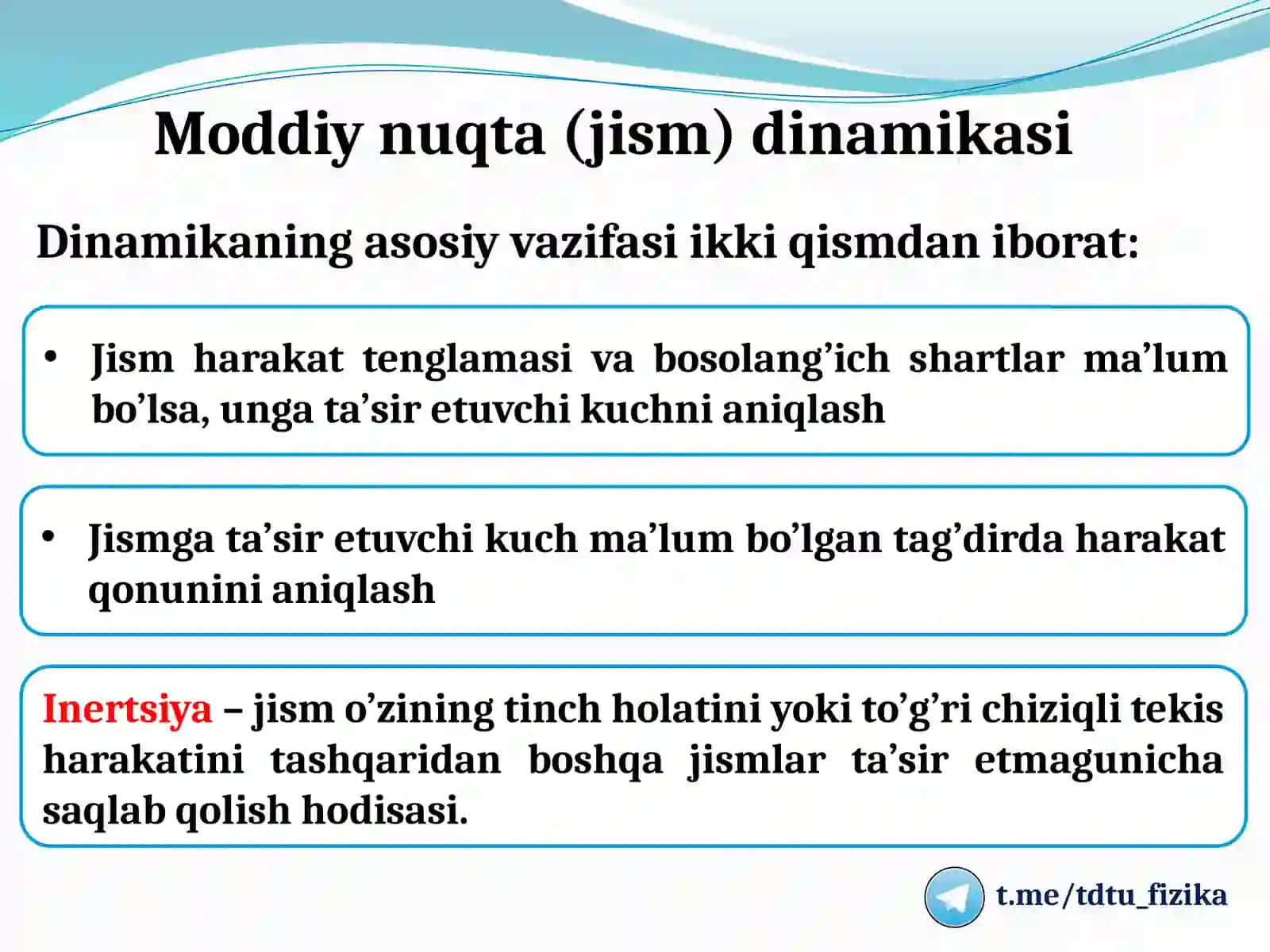 MODDIY NUQTA DINAMIKASI 3