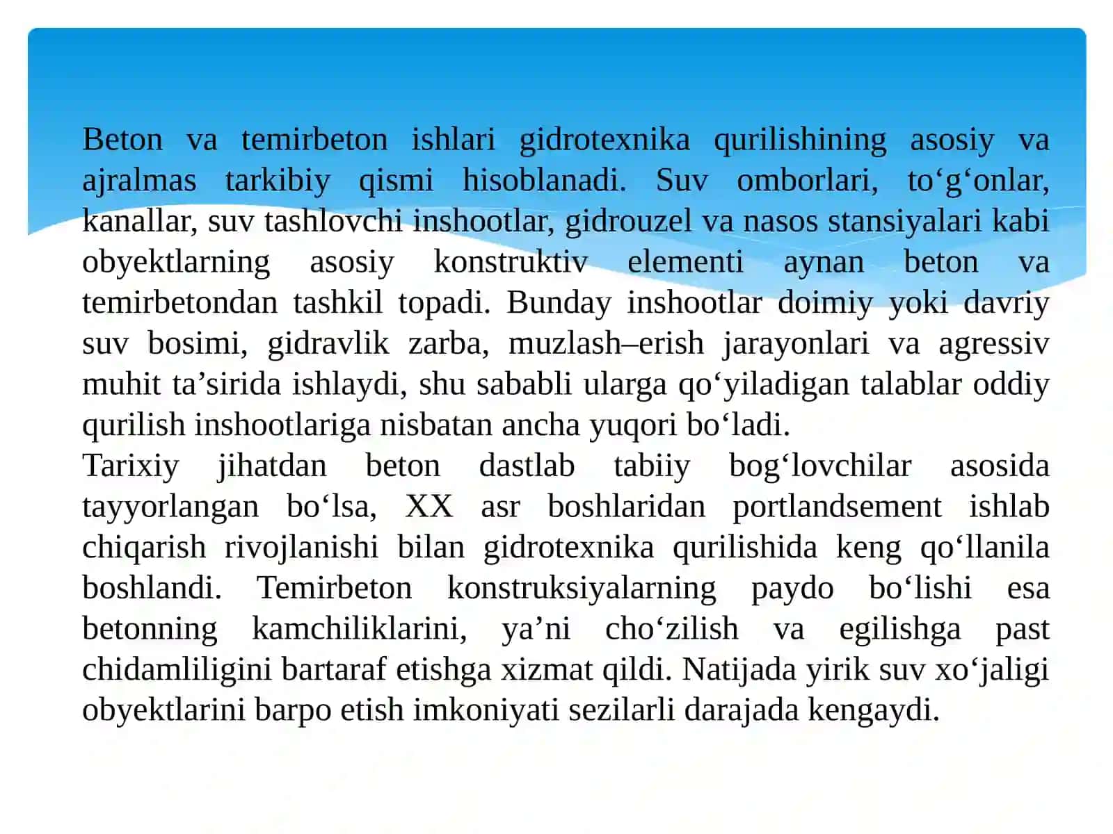 Beton va temirbeton ishlari 3